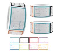1300 Pieces Label Stickers, Food Label Stickers, Self-Adhesive Label Stickers, Blank Label Stickers, Kitchen Labeling Tools