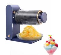 13000RPM Electric Ice Shaver with 2000mAh Rechargeable Battery, Safety Induction Lock, Detachable Easy-Clean Design, Low Noise Snow Cone Maker for Home, Milk Tea Shop & Restaurant Use(Blue)
