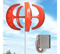 13000W Vertical Wind Turbine Generator Kit - 5 Blade 12V/24V/48V/72V/110V/220V, 3 Phase AC Permanent Magnet with Controller - Ideal for Off-Grid Renewable Energy Solutions
