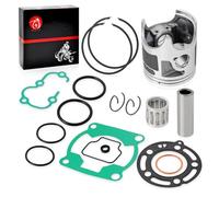 13008-1200 Top End Piston Bearing Ring Cylinder Gasket Kit 48.5mm Compatible with Kawasaki KX85 2001-2013 13001-0006 13033-1053 13033-1060