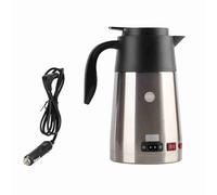 1300ml Car Electric Kettle 12V Portable Heated Travel Mug With Auto Protections For Road Trips Camping Electric Hot Water Kettles Automatic Shut Off