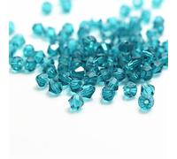 1300pcs 3mm Bicone Crystal Beads Colorful Glass Beads for Jewelry Beading Supplies Handmade Crafts DIY Beading Projects, Bracelets, Necklaces, Earrings Jewelries (Green Blue)