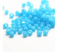 1300pcs 3mm Bicone Crystal Beads Colorful Glass Beads for Jewelry Beading Supplies Handmade Crafts DIY Beading Projects, Bracelets, Necklaces, Earrings Jewelries (Solid Blue)