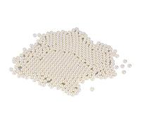 1300PCS/Bag Artificial Pearl Beads Makeup Organizer Decoration for Brush Holder Pink White (White)