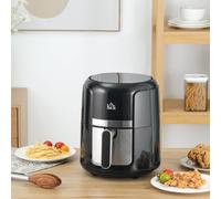 1300W 4L Air Fryer 12 Presets With Rapid Air Circulation Black & Steel