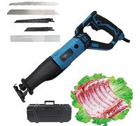 1300W Electric Bone Saw Machine, Butcher Cutting Machine with Bandsaw, Electric Hand Saw Meat Cutter for Restaurant, Cuts Meat, Bones, Wood, Metal, Plastic