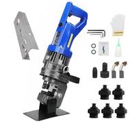 1300w Electric Hydraulic Hole Puncher Φ6.5，Φ9，Φ13，Φ17，Φ20.5mm Dies,Electric Hydraulic Hole Punching Tool Punching Tool Hole Digger for Steel,Iron,Aluminum,Copper
