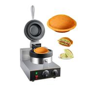 1300W Non-stick Electric Hamburger Machine - Commercial Waffle Maker Double Sided Temperature Control 50-300℃ Heating