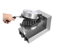1300W Single Head Honeycomb Waffle Maker (Clamp+Beater+Brush+Dishcloth) Bubble Waffle Maker Machine Electric Dessert Maker Adjustable Temperature