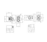 130180A QS8PS Male Female Battery Connectors for Electric Drones and Cars 110A Current 500V Voltage Lock Charging Board Power Connector for Sweeping Robots (black-Female)
