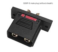 130180A QS8PS Male Female Battery Connectors for Electric Drones and Cars 110A Current 500V Voltage Lock Charging Board Power Connector for Sweeping Robots (black-Male)