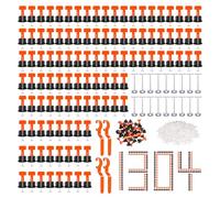 1304 Pcs Tile Leveling System Tile Spacers Tile Leveling System 2mm Tile Leveling System 3mm Ceramic Tile Cross Tile Spacers and Levellers Tile Wrenches T-Shaped Steel Needle for Most Tiles Reusable