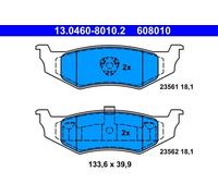 Brake pads 13.0460-8010.2 ATE for CHRYSLER NEON TACUMA Mk II STRATUS 300M