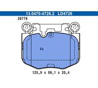 ATE 13.0470-4726.2 Brake pad set