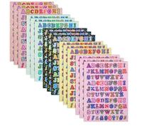 1305 Pieces Glitter Letter Stickers, Colorful Alphabet Stickers 15 Sheets