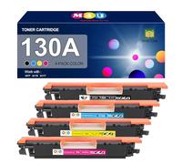 130A Toner Cartridge(with Chip) Replacement for HP 130A Toner Cartridge CF350A CF351A CF352A CF353A for Laserjet Pro Color MFP M177fw M176n M177 M176 Printer 4 Pack(Black, Cyan, Magenta, Yellow)