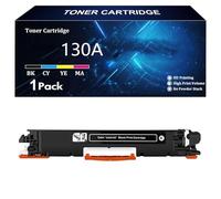130A Toner Compatible Toner Cartridge Replacement for HP 130A CF350A CF351A CF352A CF353A for HP Color LaserJet Pro MFP M176 M176FN M177 M177FW Printer,Black-1 Pack