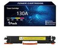 130A Toner Compatible Toner Cartridge Replacement for HP 130A CF350A CF351A CF352A CF353A for HP Color LaserJet Pro MFP M176 M176FN M177 M177FW Printer,Yellow-1 Pack