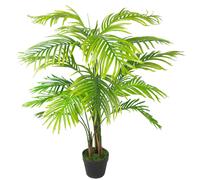 130cm Artificial Areca Palm Tree - Extra Large Leaf Green One Size
