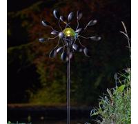 130cm Bronze Metal Solar Powered Wind Spinner Marco Paul Copper One Size