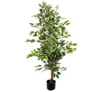 Leaf Artificial Ficus Tree Plant 130Cm White Trees Trunk