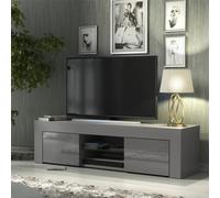 130Cm Tv Unit I Sideboard I Cabinet I Cupboard I Grey High Gloss Doors