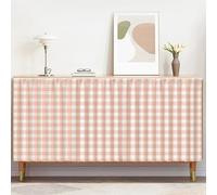 130cm x 80cm Short Cabinet Curtains - Laundry Under Sink Privacy Panels, Classroom Shelf Adhesive Drapes for Stylish nization and Concealment