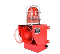 130dB Industrial Sound & Light Alarm, Wall-Mounted Voice Broadcast for Ships, Chemical Plants, Oil Fields & Pipelines Reliable Safe Alert