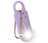 130dB Personal Safety Alarm Ultra Bright Strobe Light Loud Sound Keychain Siren with Carabiner for Women, School Children, Night Runners. Hiking Alarm Bear Deterrent. SOS Emergency Alerts. Purple
