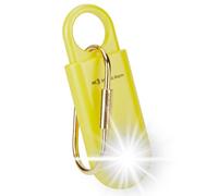 130dB Personal Safety Alarm Ultra Bright Strobe Light Loud Sound Keychain Siren with Carabiner for Women, School Children. Hiking Alarm Bear Deterrent. SOS Emergency Alerts. Lemon Yellow