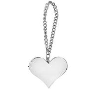 130DB Security Audible Personal Alarm, Heart Shape Alarm Keychain Emergency Self Defense Siren for Women/Men/Kids/Elderly(Silver)