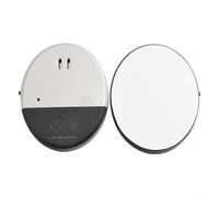 130dB Vibration Alarm Sensor for Windows and Doors, Ultra-Slim Smash Glass Siren with Loud for Home Security Office Travel, Black Silver(2pcs)