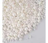 130g Edible Pearls for Cake Decorating, White Cake Sprinkles, Pearl Sprinkles, Edible Sugar Balls Mix for Cupcake Topper Baking Decorations On Baby Shower Birthday Wedding Christenings & Parties