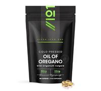 130mg Carvacrol - 153mg Oregano Oil - Cold-Pressed - 180 Count - World Highest Concentration (85%+ Carvacrol) - Contains 100% Gr ssential Oil of Oregano - by Alpha01