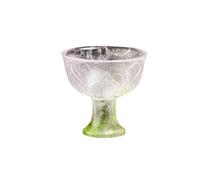 130ml/4.5oz minimalist peach emerald pattern Gao Zubei ancient glazed kung fu drinking set-peach emerald pattern [ box]