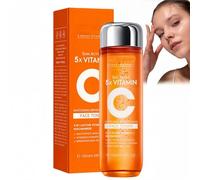 130ML Vitamin C Toner for Face with Nia/cinamide Serum & Hyaluronic Acid,Antioxidant Facial Toner for Brightening,Exfoliating and Pore Minimizing,Collagen Glow Up Skin Care for Mature Skin,Gentle