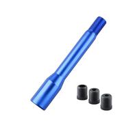 130mm 170mm Car Manual Gear Shift Shifter Lever Knob Extension Rod Stick Adapter 8mm 10mm 12mm Universal Gear Shift Knob Cover(17cm Blue)