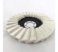 130mm 27 Flap Felt Disc Metal Polishing Angle Grinder Buffing Wheel Polishers Stianless Steel Wool Pads for Medical Glass Marble Metal