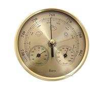 130mm Analog Weather Station - 3-in-1 Temperature, Humidity & Barometer Gauge - Precision Wall-Mounted Thermometer/Hygrometer for Home/Office - No Batteries Needed