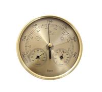 130mm Barometers Thermometers Hygrometer Stainless Steel Frame Large Fishing Weather Gauge for Outdoor Enthusiasts Stainless Steel Barometer for Outdoor Fishing