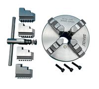 130mm Metal Lathe Chuck 4 Jaw Self-Centering Chuck K12-130 Manual Metal Lathe Chuck for Mini Metal Lathe WM210V