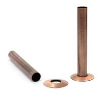 130mm Pipe Sleeves/Shrouds/Covers & Collars (Pair) - Antique Copper