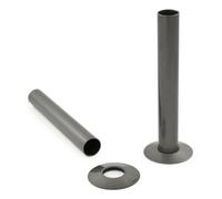 130mm Pipe Sleeves/Shrouds/Covers & Collars (Pair) - Metallic Grey