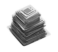 130pcs BGA Universal Reballing Rework Net Stencils Steel Template Mesh Directly Heat Set Kit for Laptop Desktop Communication Main Board Graphics Card
