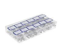 130Pcs Hydraulic Grease Nipples Galvanized Metal Grease Nipple Fitting Assortment Kits Fitting Metric Imperial BSP UNF M6 M8 M10 45°