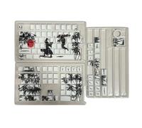 130PCS Keycap Side Print Backlighting Keyaps Fighting Theme Keycap For Mechanical Game Keyboards Keycaps Forest Duel Theme Keycaps