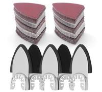 130Pcs Oscillating Tool Sanding Pads Kit,5Pc Finger & 125Pc Sandpaper Multitool Attachments