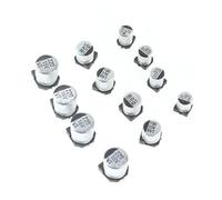 130PCS SMD Aluminum Electrolytic Capacitor Kit 13 Values 1UF-220UF Set of capacitors Assorted Pack 16V 25V 50V 4.7UF 10UF 22UF AUOQKQUT