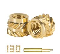 130Pcs Threaded Inserts Heat Set Inserts Kit M3x4x5 Brass Insert Nut with Soldering Iron Tip for 3D Printed Plastic Materials