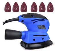 130W Electric Hand Palm Power Sander for Wood Sanding Finishing & Sandpapers